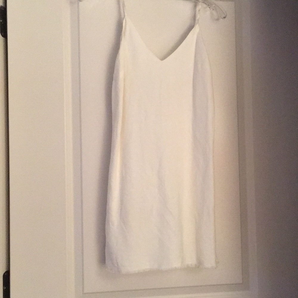 White linen sundress